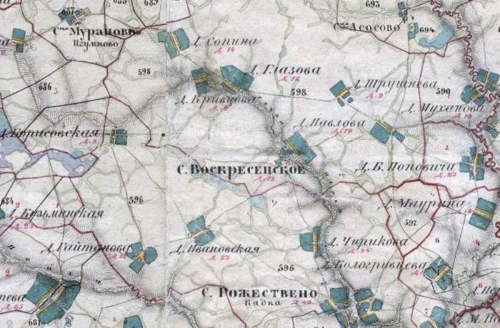 Старая карта региона проживания кацкарей. / Фото: www.vk.com