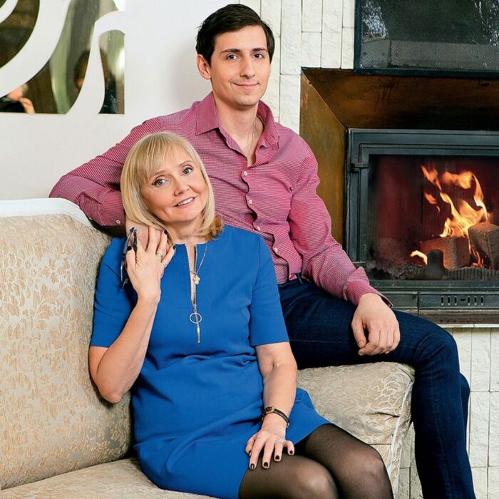 Екатерина Зинченко с сыном.