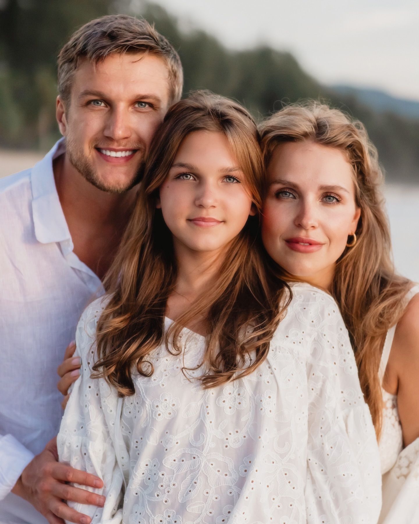 Анатолий Руденко и Елена Дудина с дочерью.