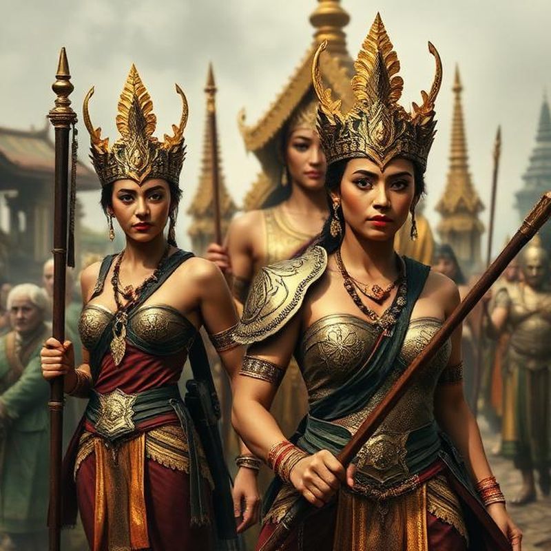 Так могли бы выглядеть сиамские амазонки. Так могли бы выглядеть сиамские амазонки.