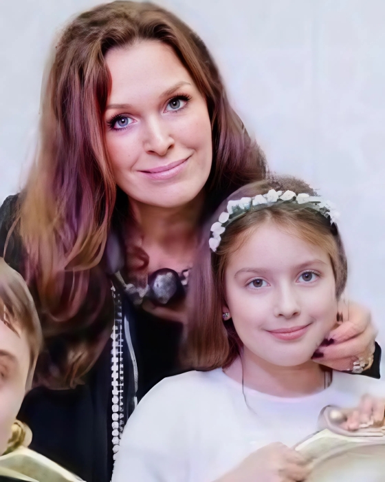 Марина Могилевская с дочерью.