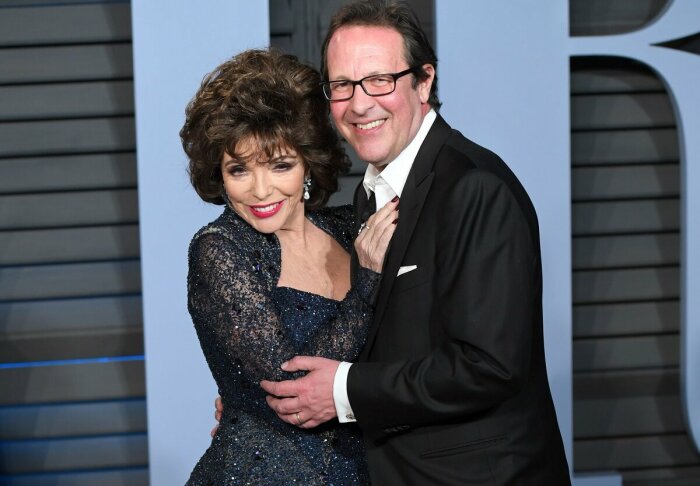 Джоан Коллинз и Перси Гибсон. / Фото: simpleslim.ru Джоан Коллинз и Перси Гибсон. / Фото: simpleslim.ru