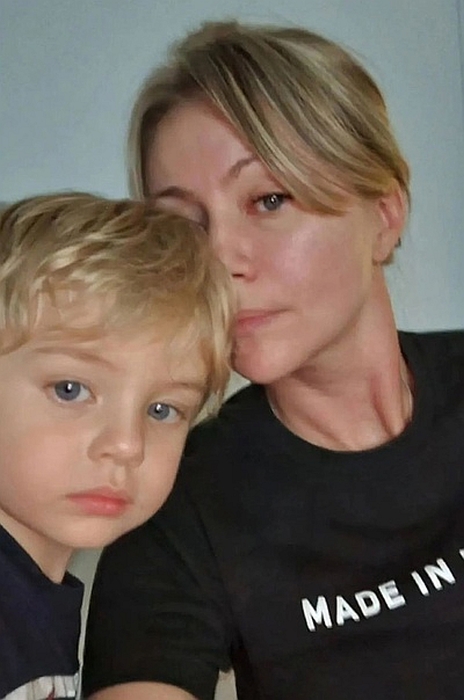 Мария Миронова с сыном Фёдором. 