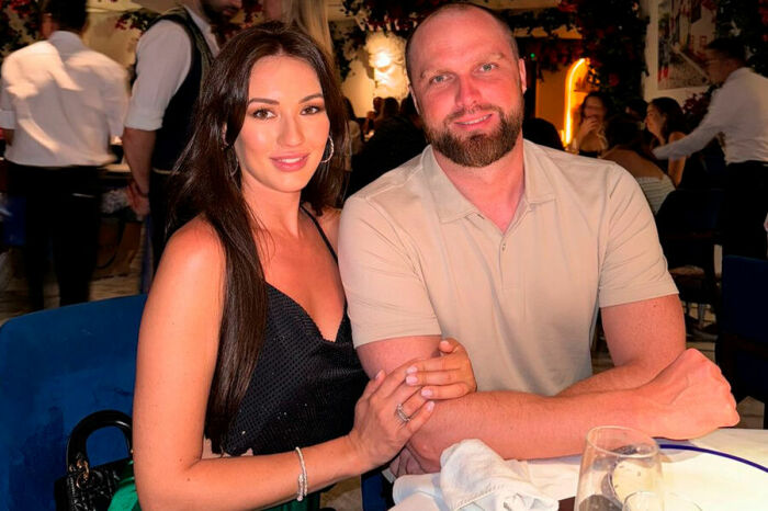 Мишель Серова с мужем.