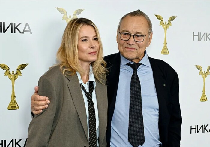Андрей Кончаловский и Юлия Высоцкая.