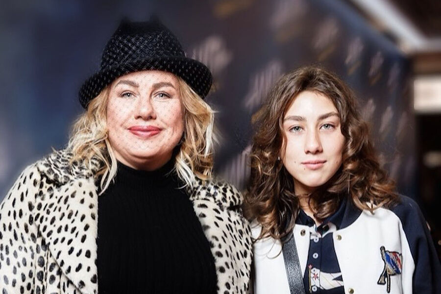 Ева Польна с дочерью.