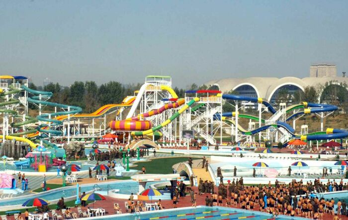 Аквапарк в Пхеньяне. Аквапарк в Пхеньяне.