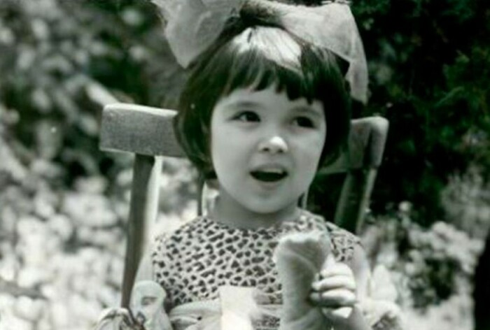 Анна Нетребко в детстве.