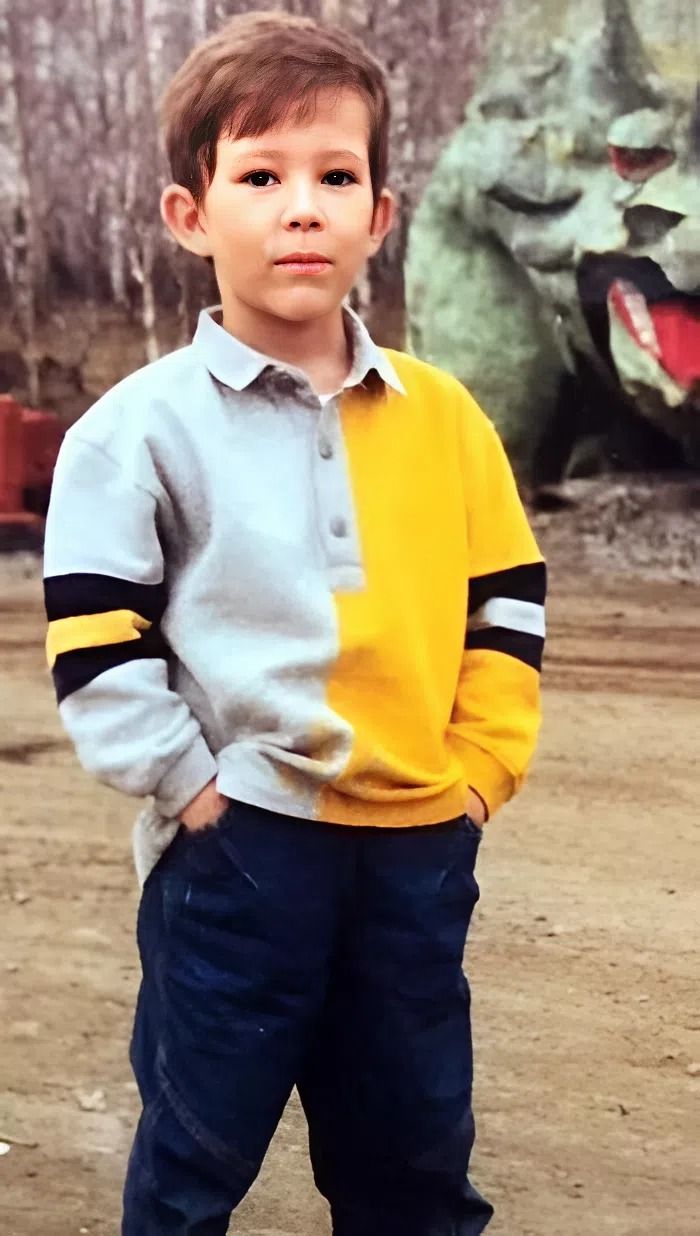 Дмитрий Масленников в детстве.