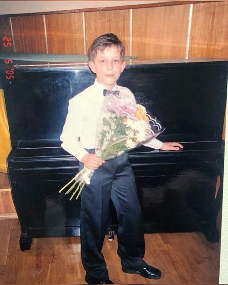 Дмитрий Масленников в детстве.