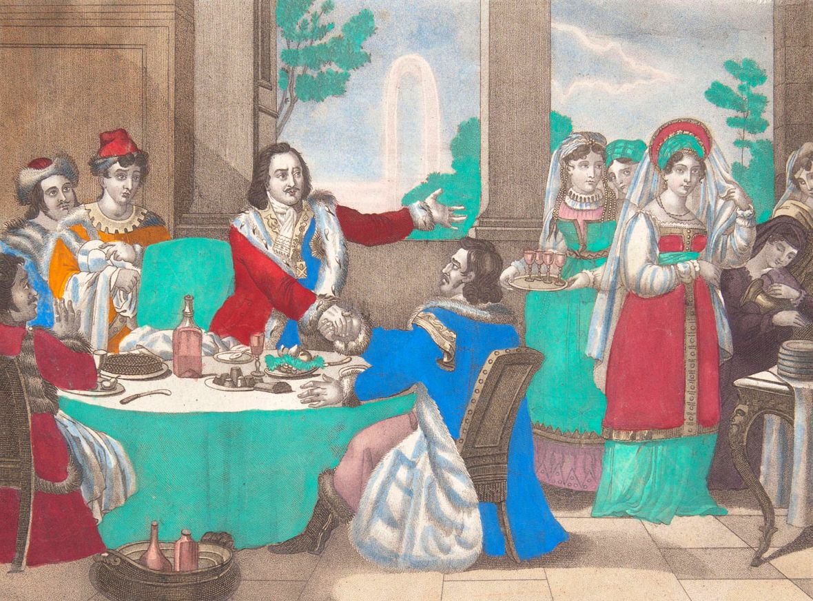 Петр I изменил застольные традиции. Петр I изменил застольные традиции.