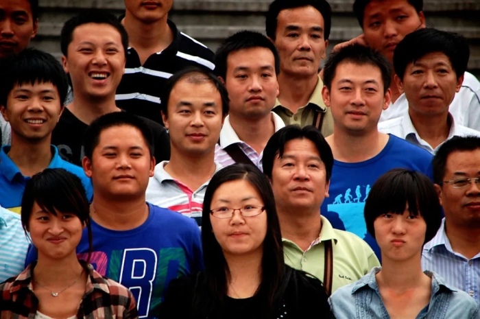 В Китае мужчин больше, чем женщин.