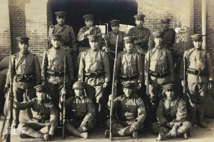 Японские военные из Квантунской армии в Маньчжурии.