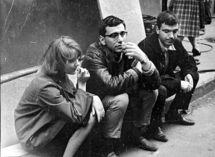 Марианна Вертинская, Андрон Кончаловский и Геннадий Шпаликов.