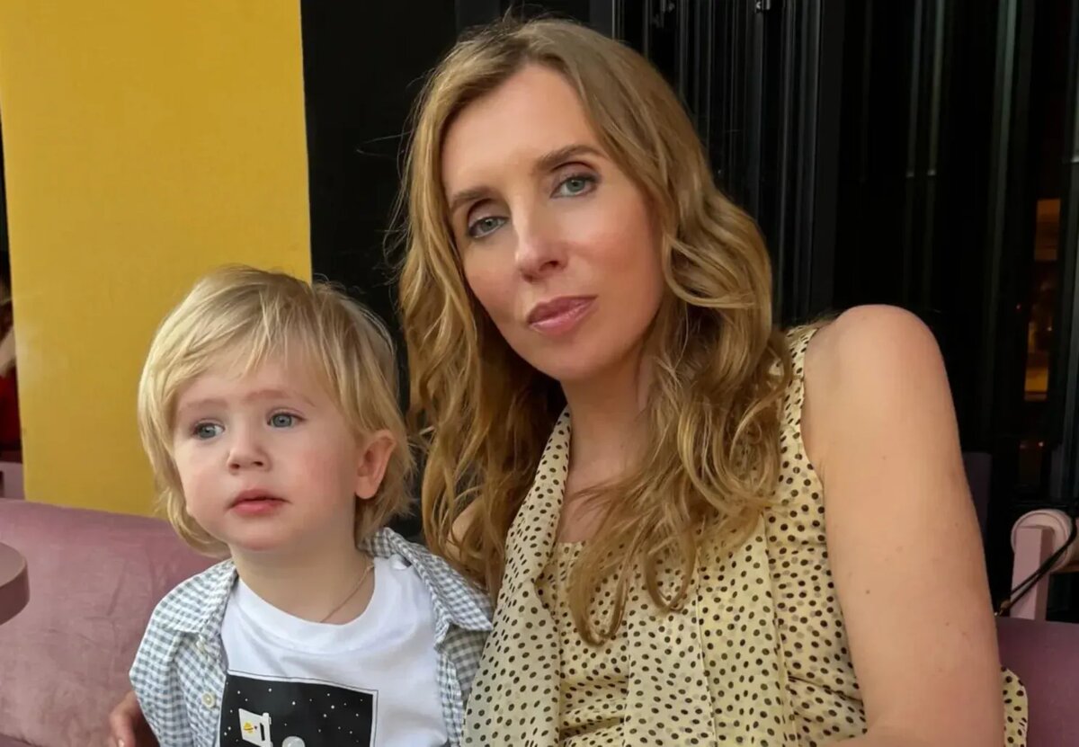 Светлана Бондарчук с младшим сыном.