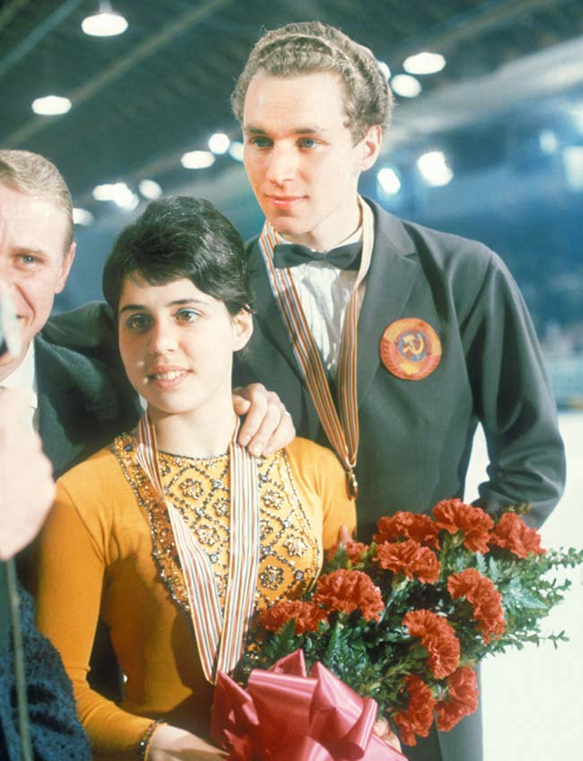 Ирина Роднина и Алексей уланов.