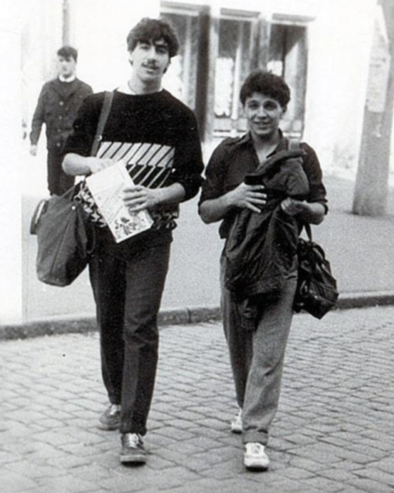 Леонид Барац и Ростислав Хаит в молодости