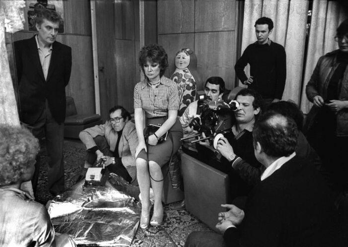 Кадр со съёмок фильма «Вокзал для двоих».