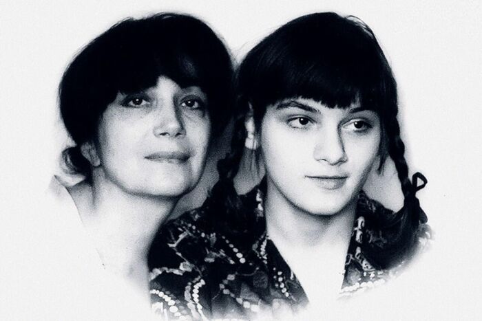 Гитана Леонтенко с дочерью.