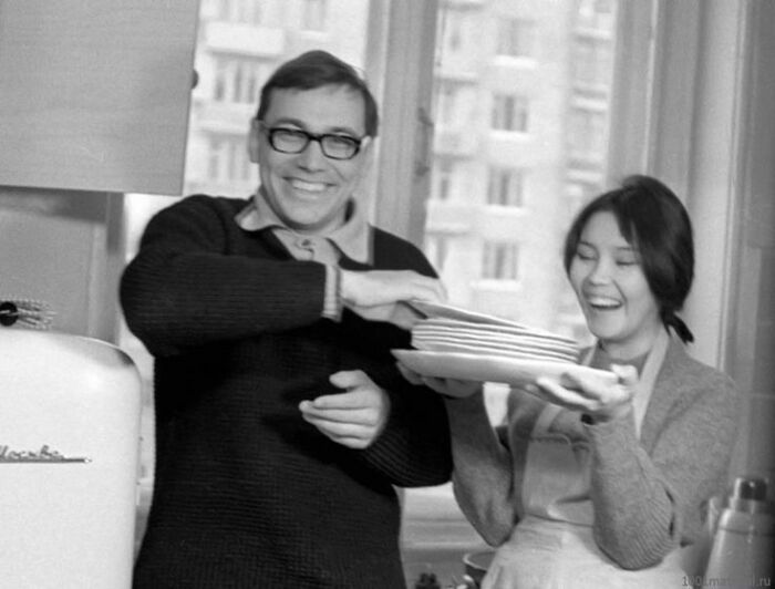 Андрей Кончаловский и Наталья Аринбасарова.