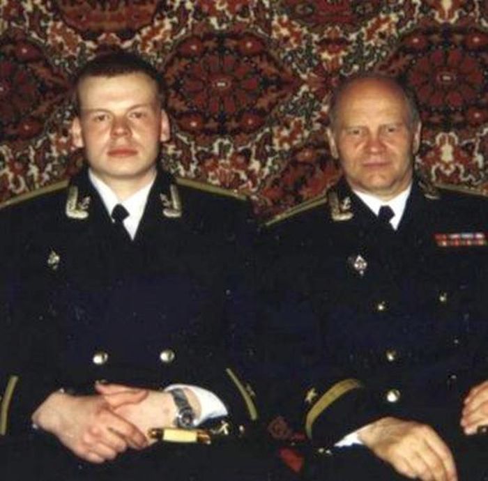 Дмитрий Колесников с отцом.