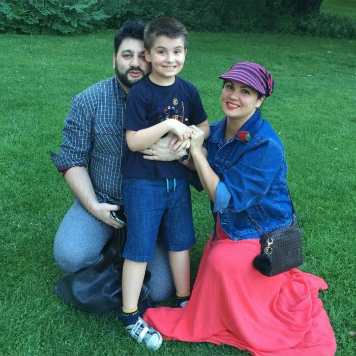 Анна Нетребко и Юсиф Эйвазов с сыном Тьяго.