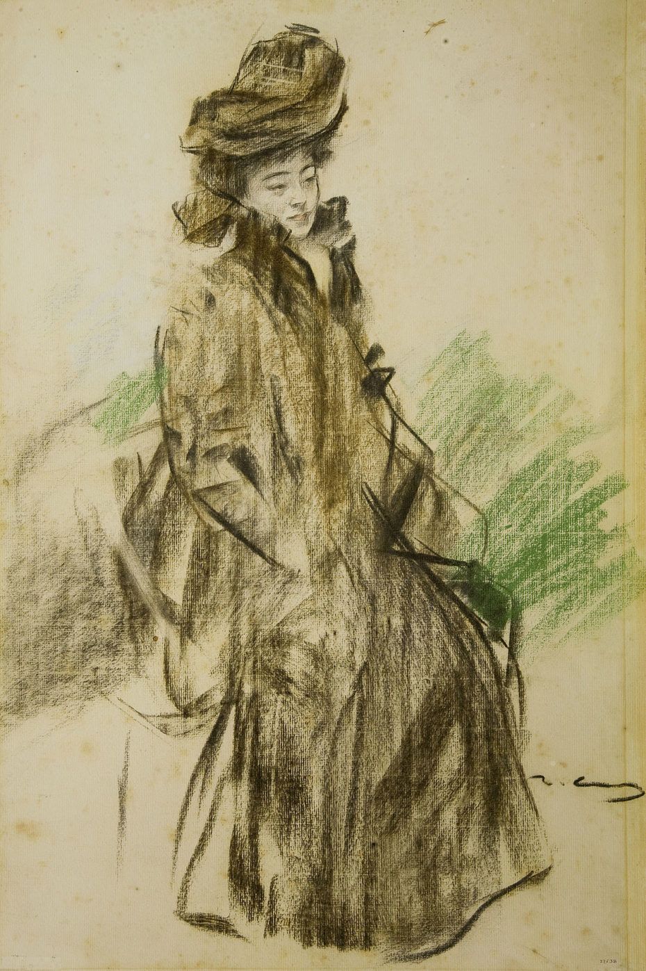 Портрет Сады Якко работы каталонского художника Рамона Касаса. Портрет Сады Якко работы каталонского художника Рамона Касаса.