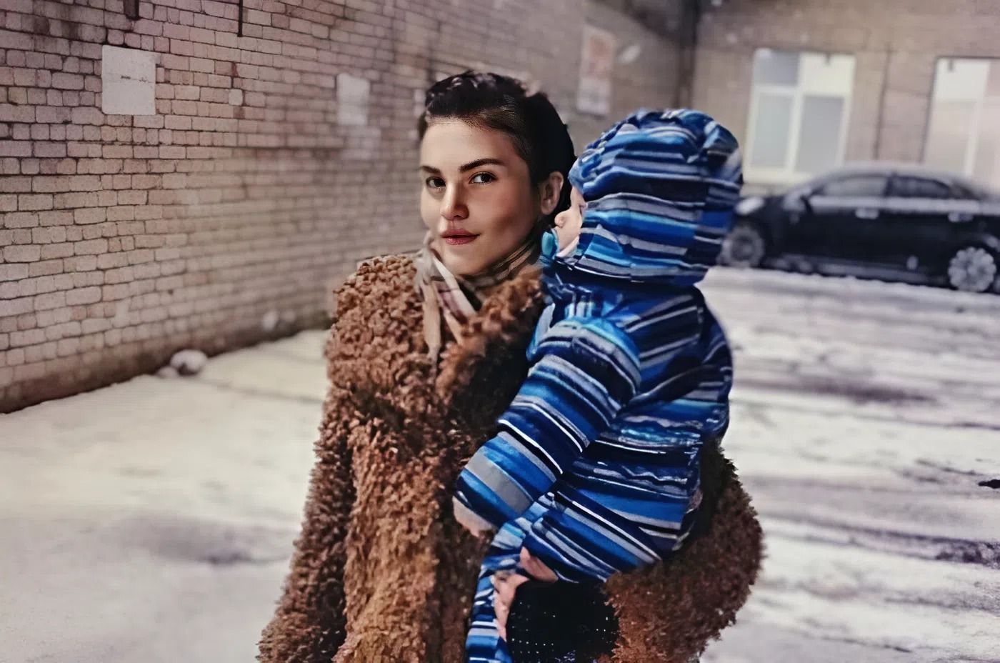 Фрея Зильбер с сыном. Фрея Зильбер с сыном.