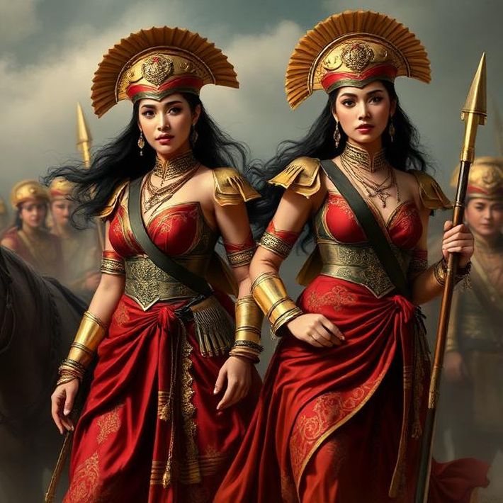 Так могли бы выглядеть сиамские амазонки. Так могли бы выглядеть сиамские амазонки.