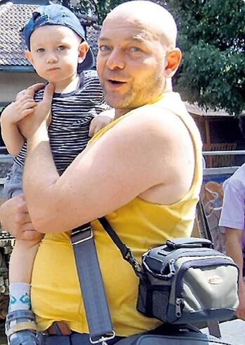 Магомед Костоев с сыном Алишером.