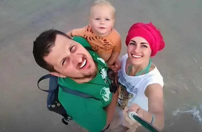 Анна Миклош и Владимир Шпомер с сыном. Анна Миклош и Владимир Шпомер с сыном.