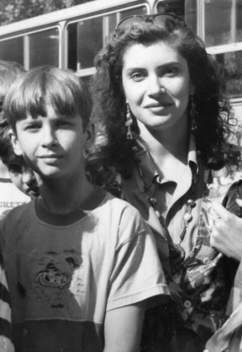 Вера Сотникова с сыном.