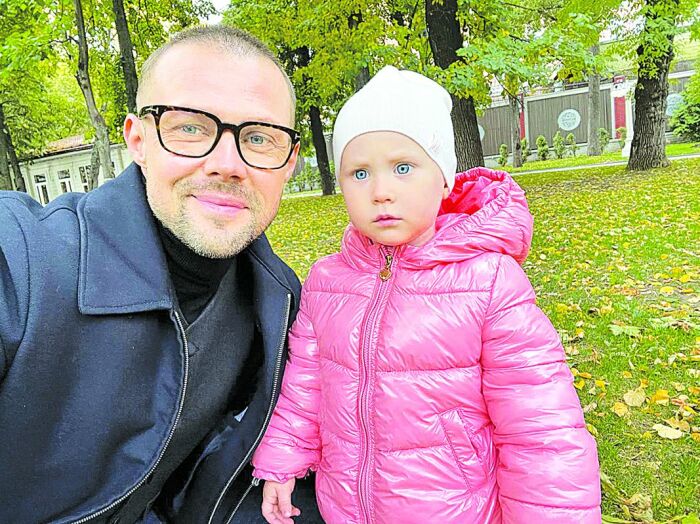 Даниил Воробьёв с дочерью.