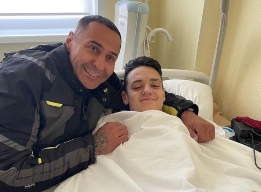 Стас Костюшкин с сыном Мартином.