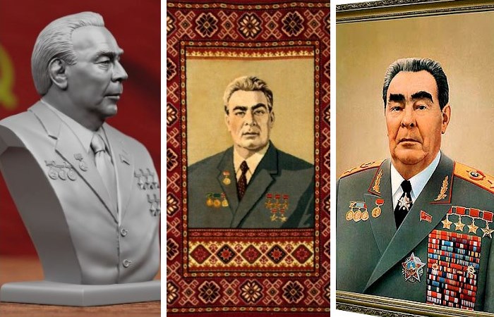 Брежневу дарили тысячи подарков с его портретами Брежневу дарили тысячи подарков с его портретами