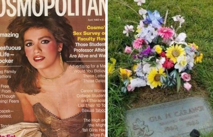 Последняя съемка на обложку журнала смертельно больной Джии Каранджи Последняя съемка на обложку журнала смертельно больной Джии Каранджи