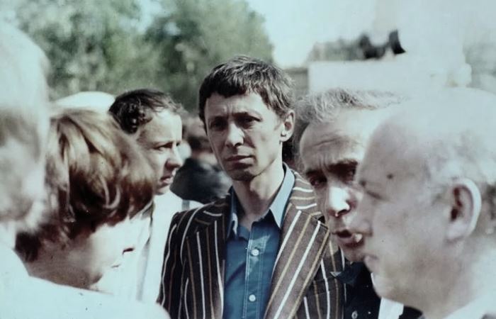 Олег Даль на похоронах Владимира Высоцкого