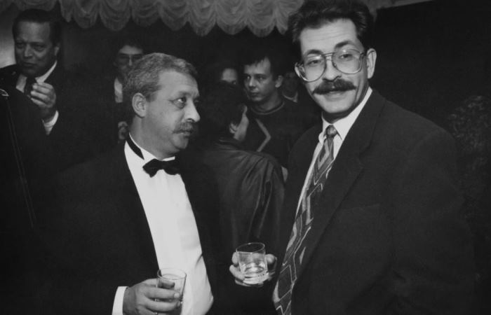 Владислав Листьев и Леонид Якубович