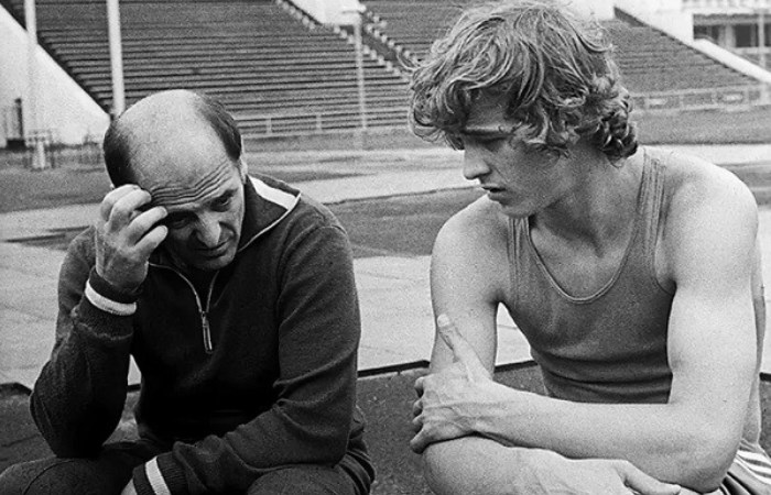 Владимир Ященко с тренером Василием Телегиным