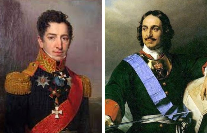 Портреты Александра Кикина и Петра I