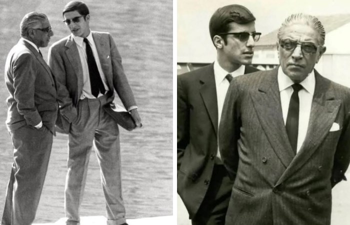Александр Онассис с отцом