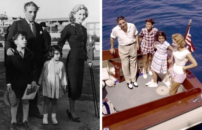 Александр с родителями и сестрой Кристиной