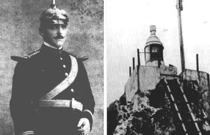 Капитан Арно и маяк острова, на котором жил Альварис Капитан Арно и маяк острова, на котором жил Альварис