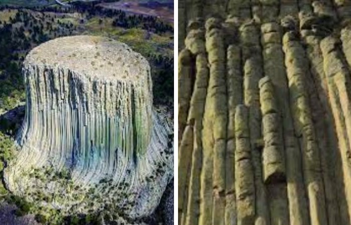 Башня Дьявола: вид сверху и вблизи Башня Дьявола: вид сверху и вблизи