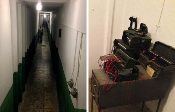 Внутри подземного бункера