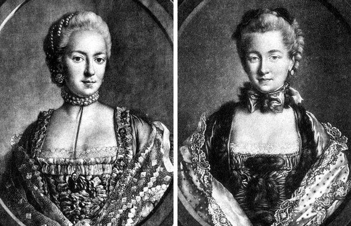 Дочери Екатерины и Петра - графиня Дарья Салтыкова и княгиня Наталья Голицына Дочери Екатерины и Петра - графиня Дарья Салтыкова и княгиня Наталья Голицына