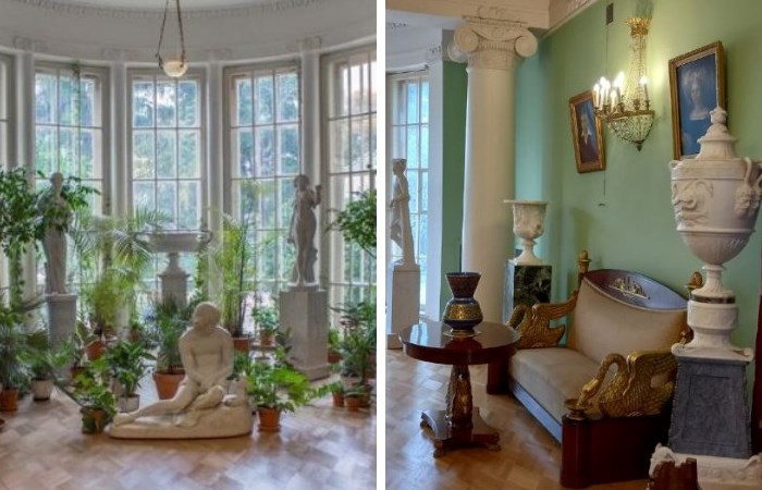 Внутренние интерьеры дома Морозовой в Горках