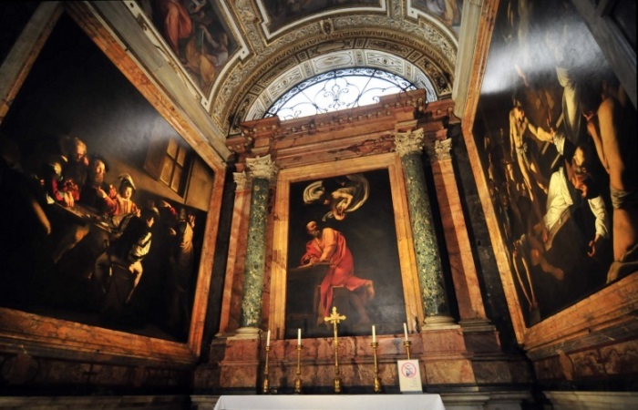 Картина Караваджо Святой Матфей и ангел