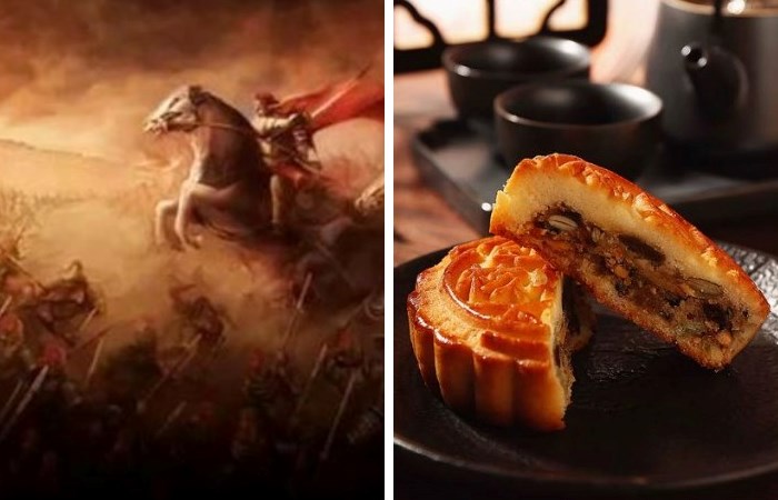 По преданиям, лунный пряник в XIV веке помог китайцам освободиться от монгольских завоевателей