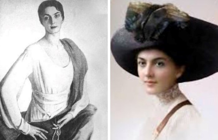 Княжна Мэри, слева - портрет Савелия Сорина Княжна Мэри, слева - портрет Савелия Сорина